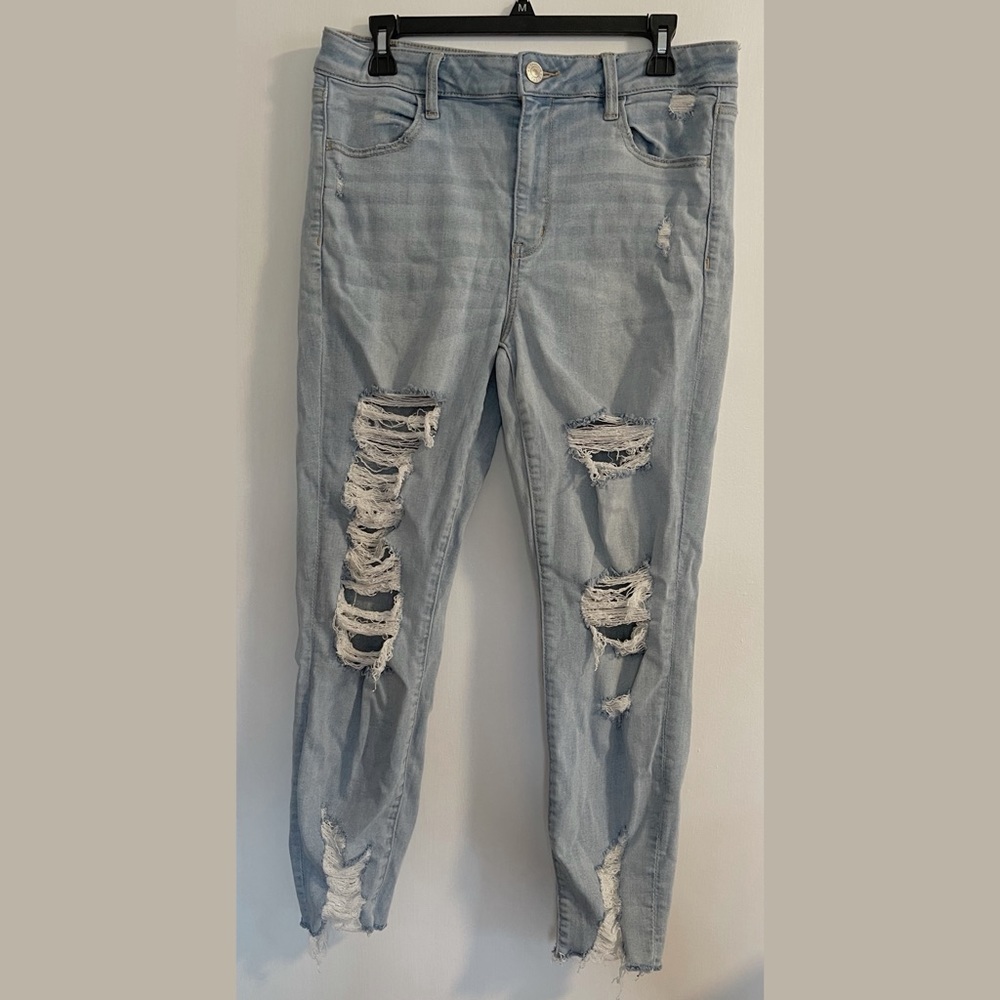 American Eagle ripped skinny jeans
